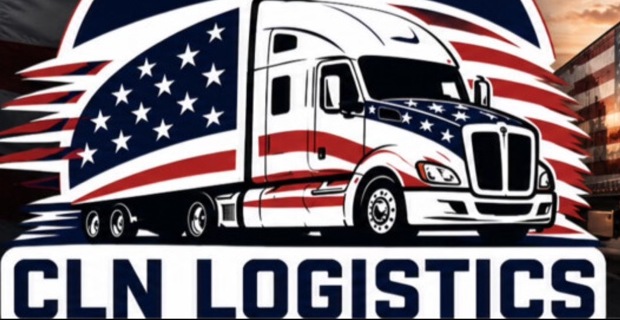 Official CLN Logistics patriotic truck logo